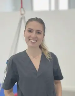 Anabel en la sala de terapia ocupacional